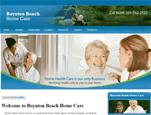 Tablet Screenshot of boyntonhomecare.com